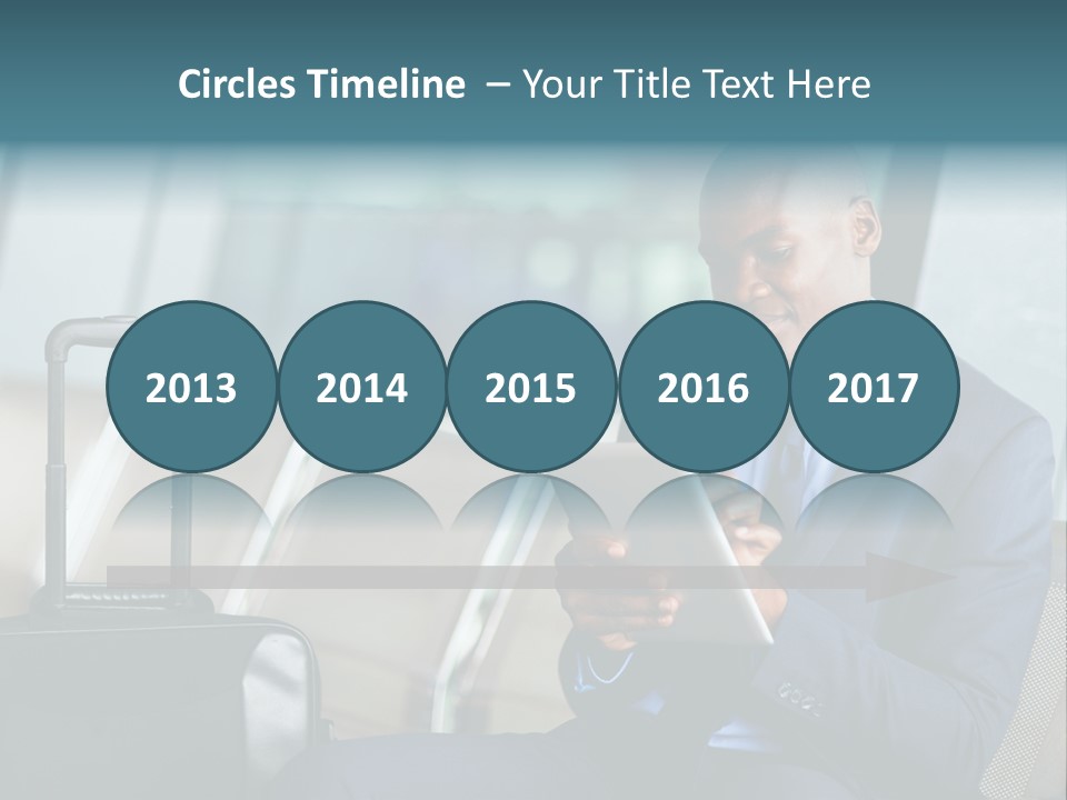 Bag Businessman African PowerPoint Template