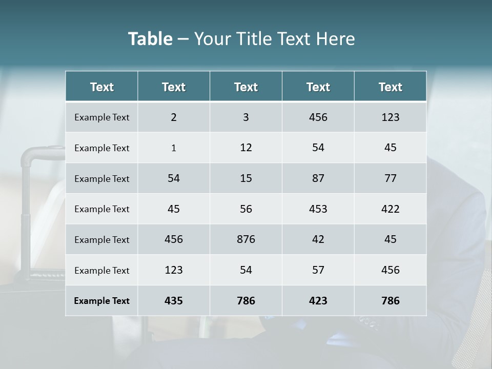 Bag Businessman African PowerPoint Template