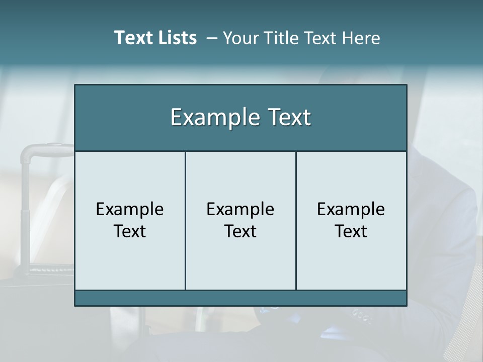 Bag Businessman African PowerPoint Template