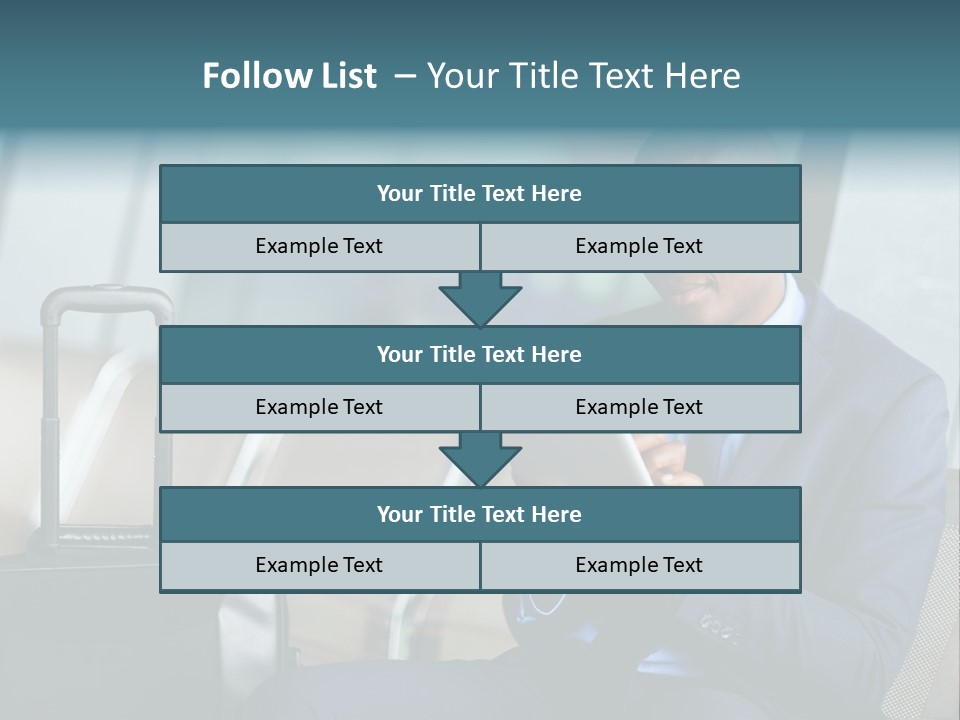Bag Businessman African PowerPoint Template