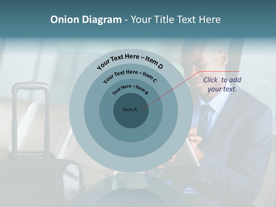 Bag Businessman African PowerPoint Template