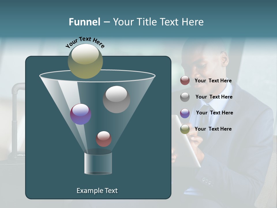 Bag Businessman African PowerPoint Template