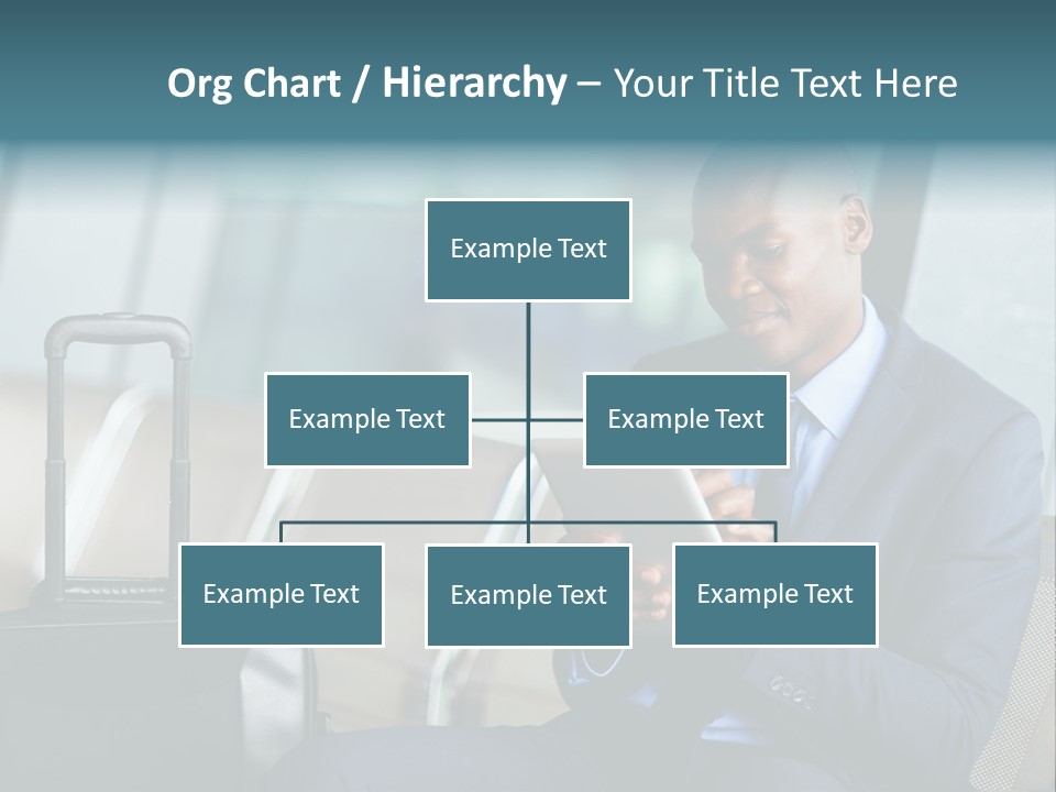 Bag Businessman African PowerPoint Template