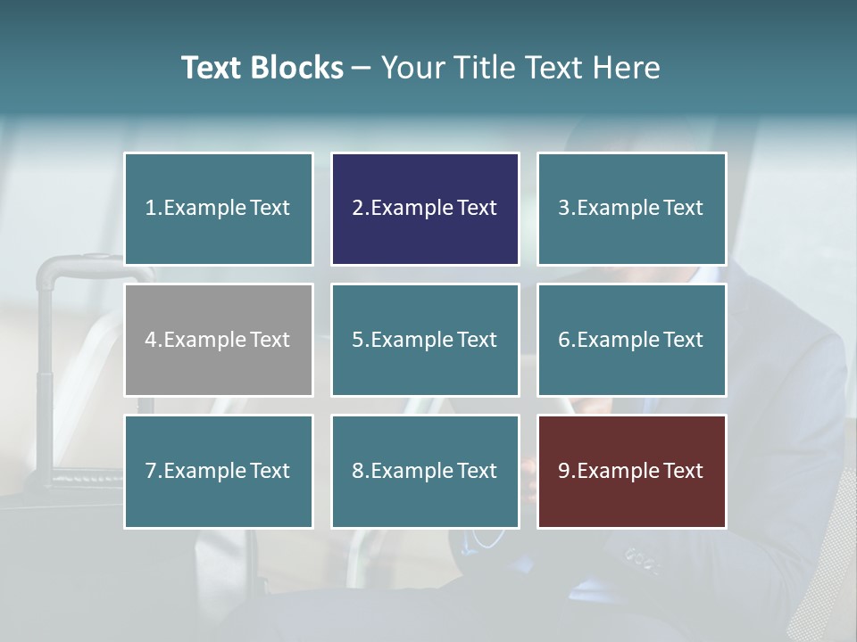 Bag Businessman African PowerPoint Template