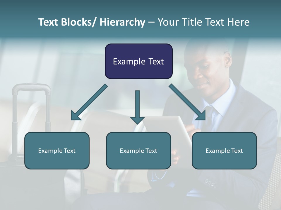 Bag Businessman African PowerPoint Template