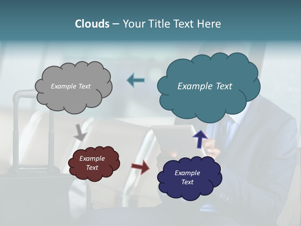 Bag Businessman African PowerPoint Template