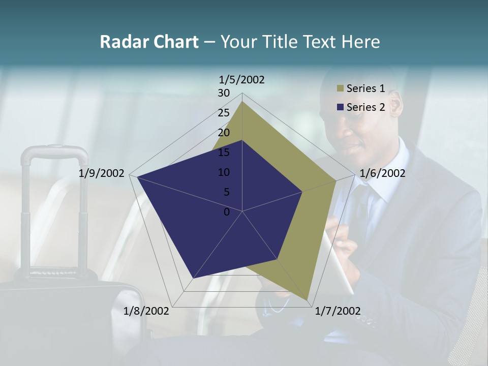 Bag Businessman African PowerPoint Template