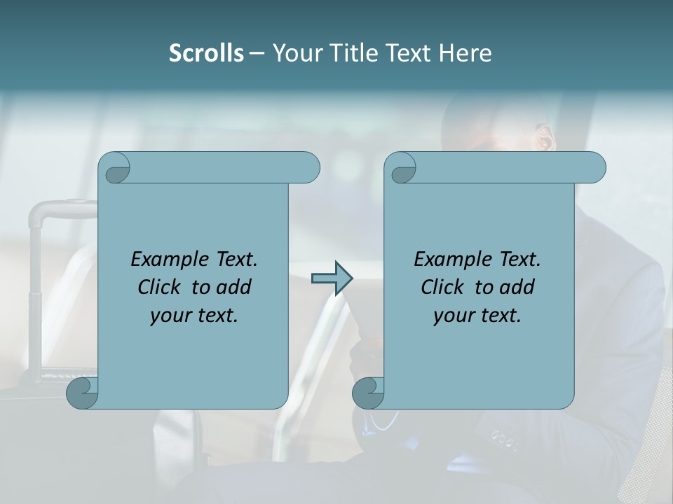 Bag Businessman African PowerPoint Template