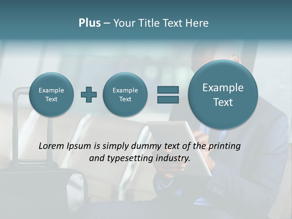 Bag Businessman African PowerPoint Template