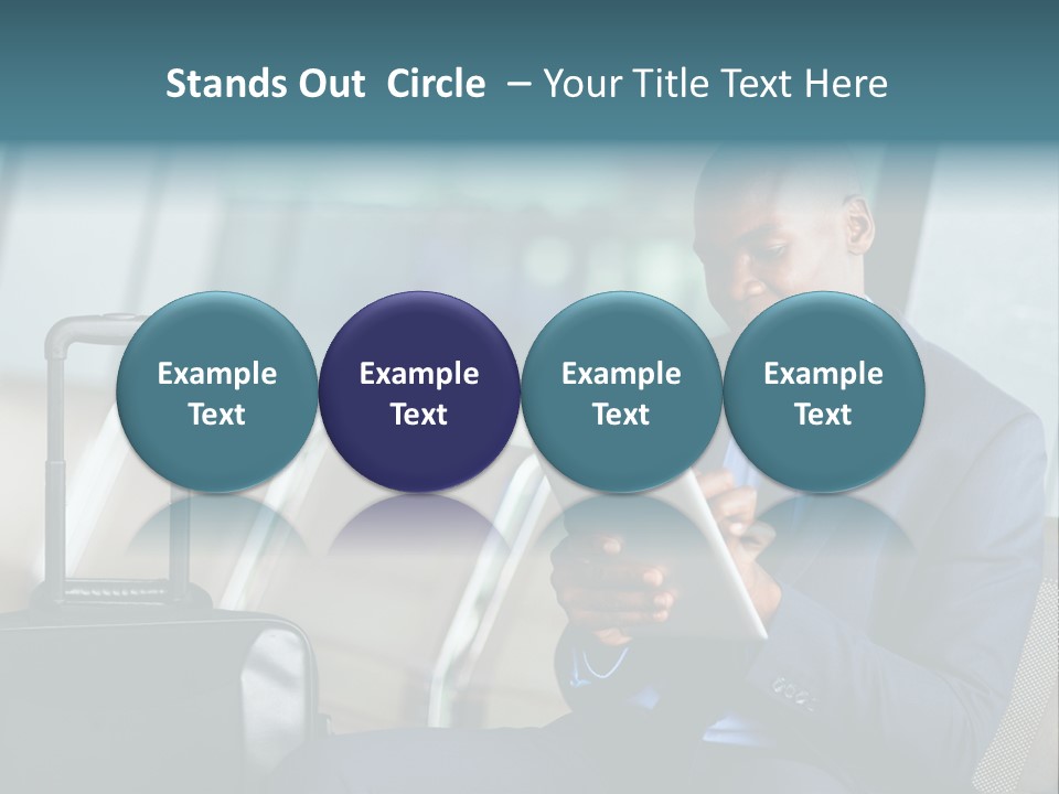 Bag Businessman African PowerPoint Template