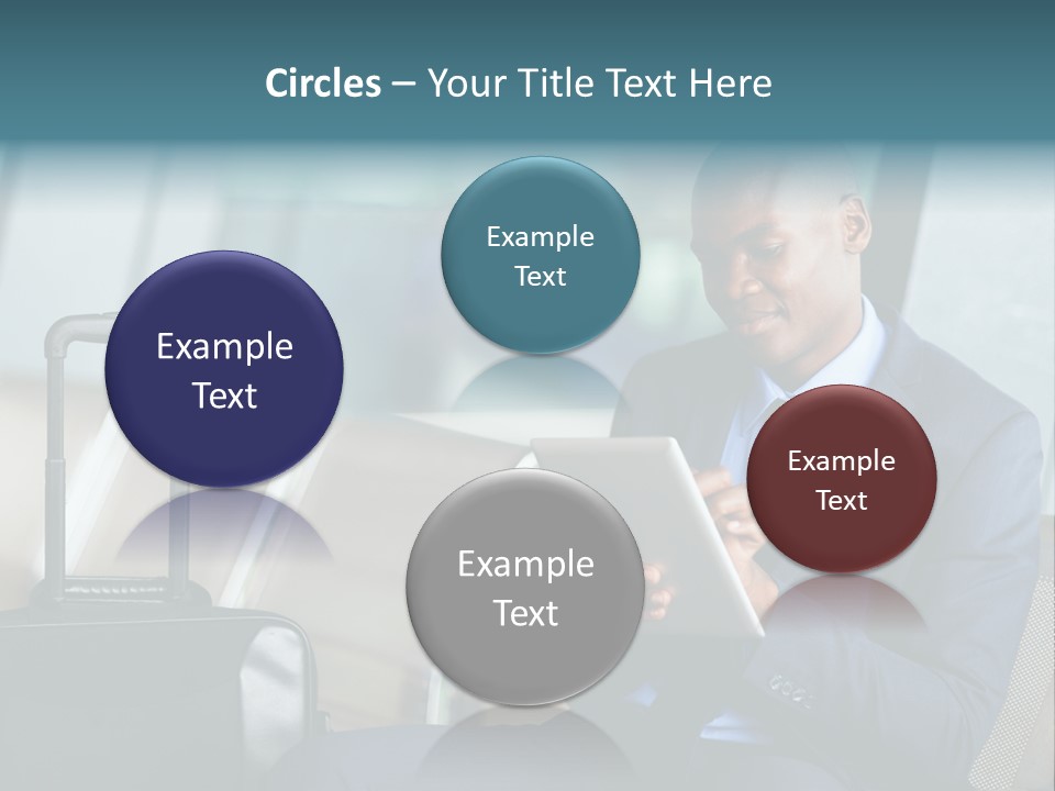 Bag Businessman African PowerPoint Template