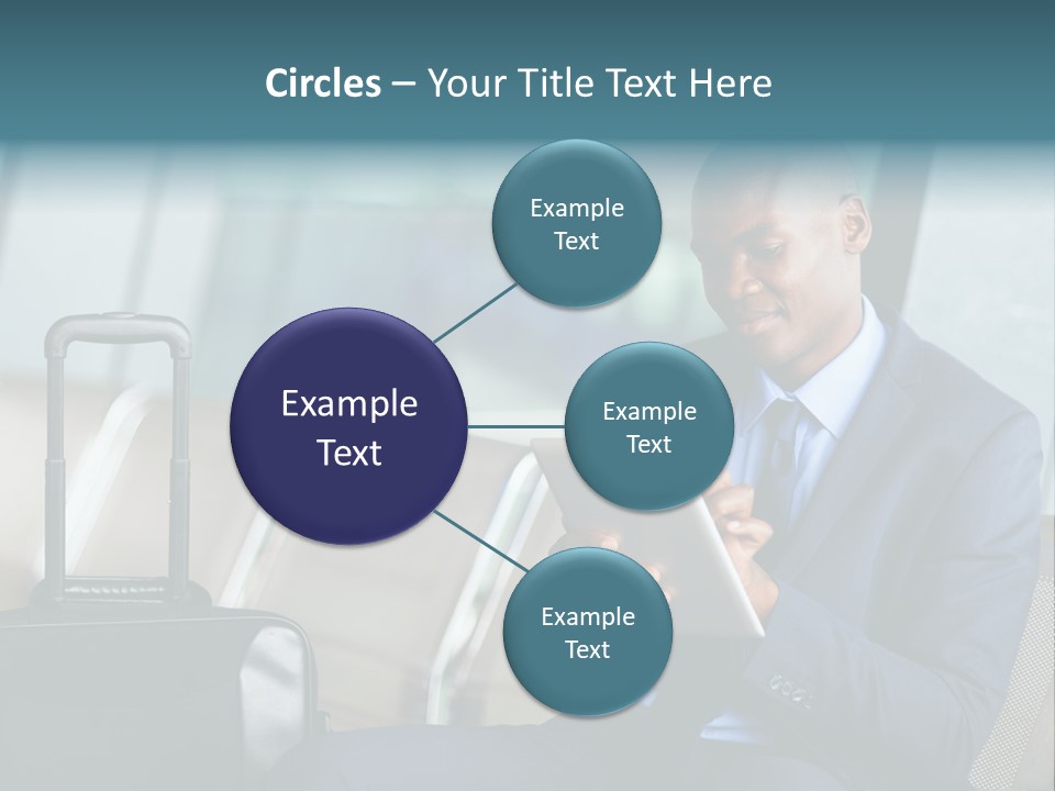 Bag Businessman African PowerPoint Template