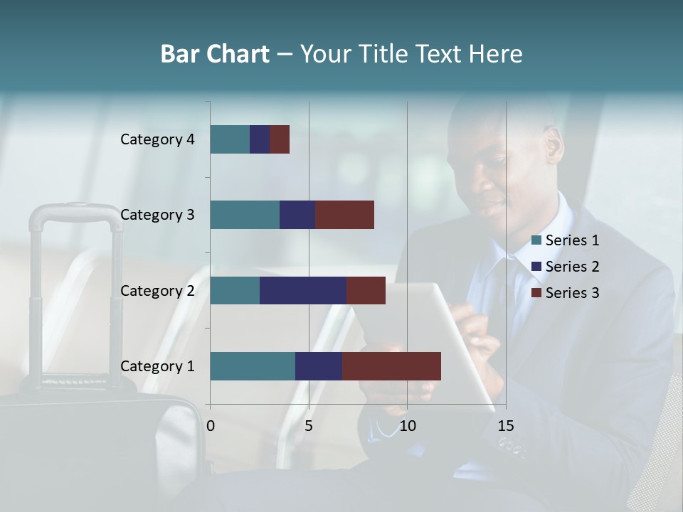 Bag Businessman African PowerPoint Template