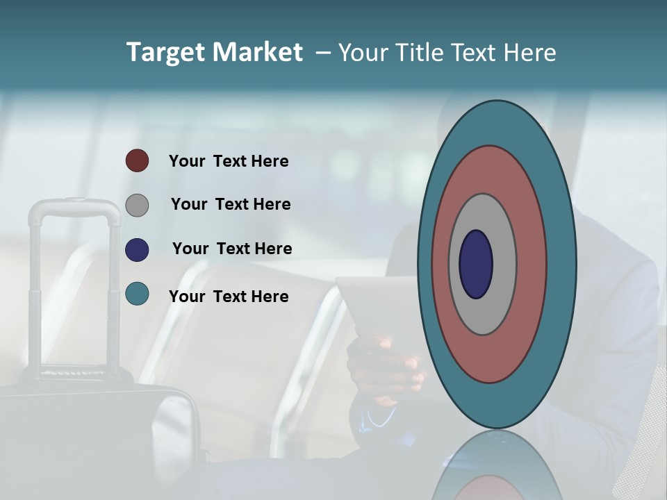 Bag Businessman African PowerPoint Template