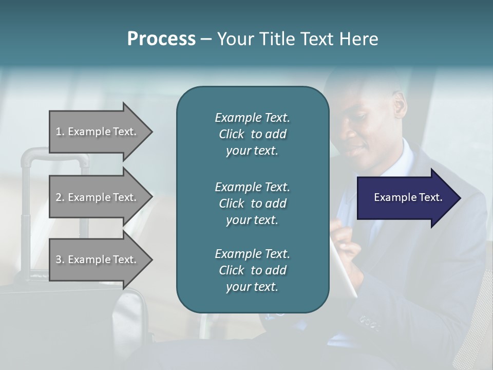 Bag Businessman African PowerPoint Template