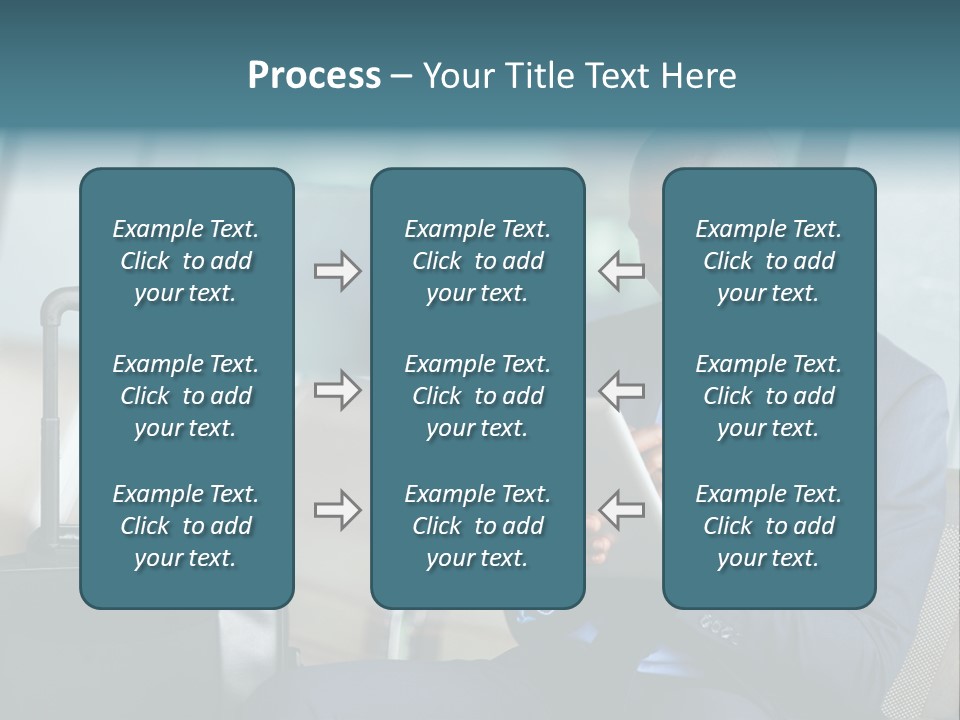 Bag Businessman African PowerPoint Template