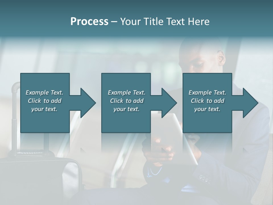 Bag Businessman African PowerPoint Template
