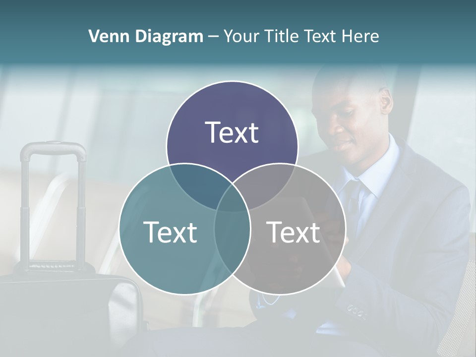 Bag Businessman African PowerPoint Template