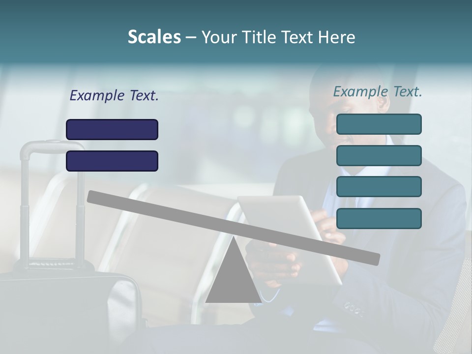 Bag Businessman African PowerPoint Template