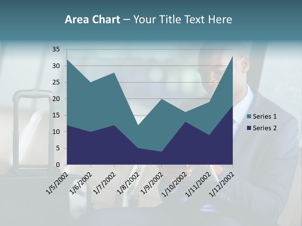 Bag Businessman African PowerPoint Template