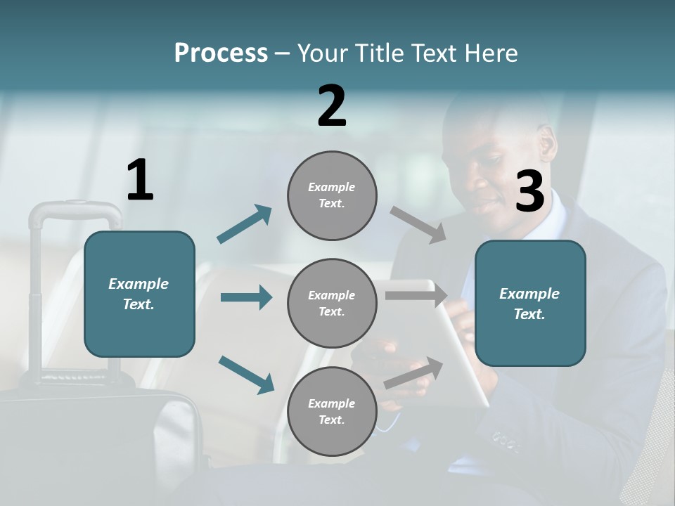Bag Businessman African PowerPoint Template