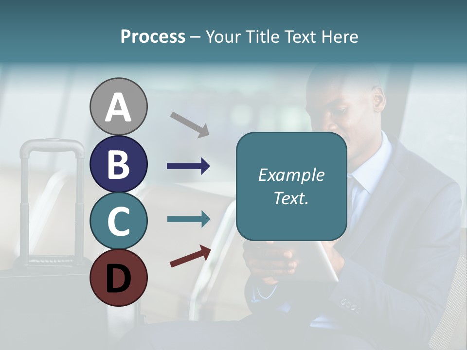 Bag Businessman African PowerPoint Template