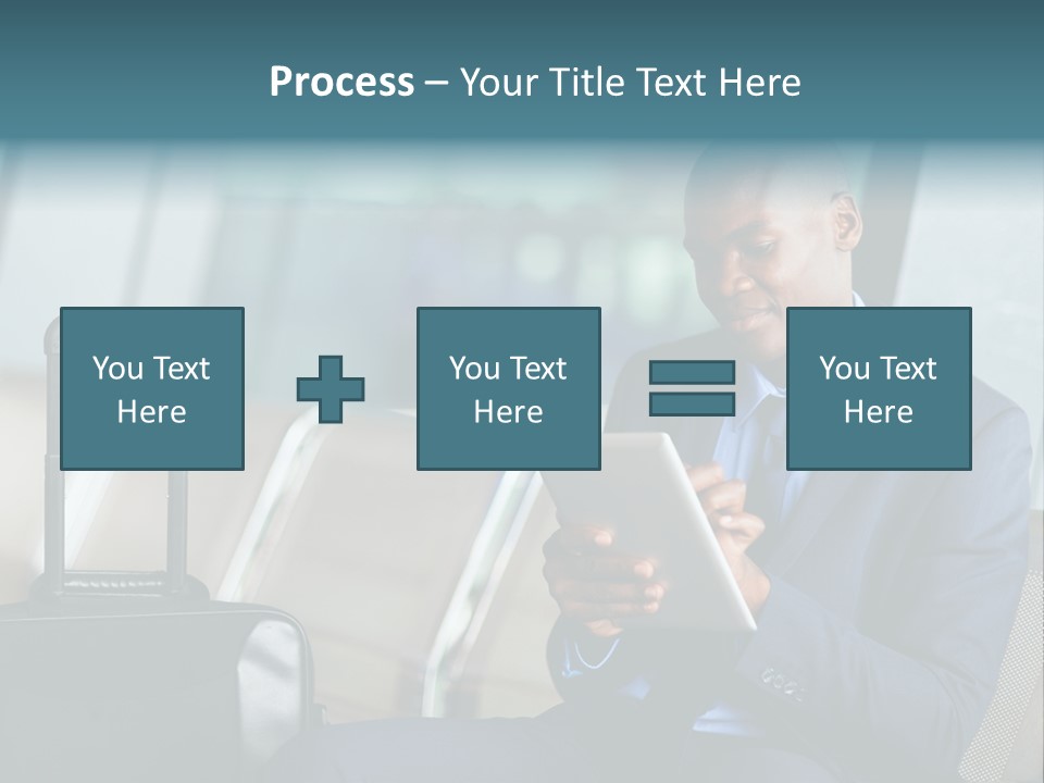 Bag Businessman African PowerPoint Template
