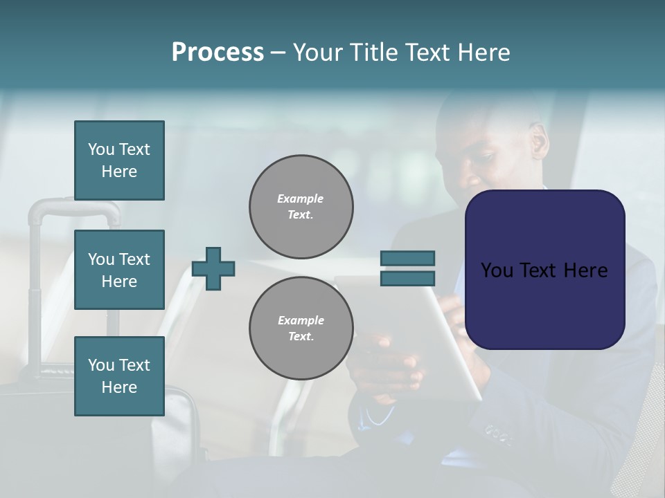 Bag Businessman African PowerPoint Template