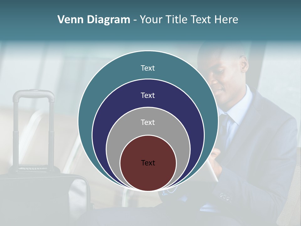 Bag Businessman African PowerPoint Template