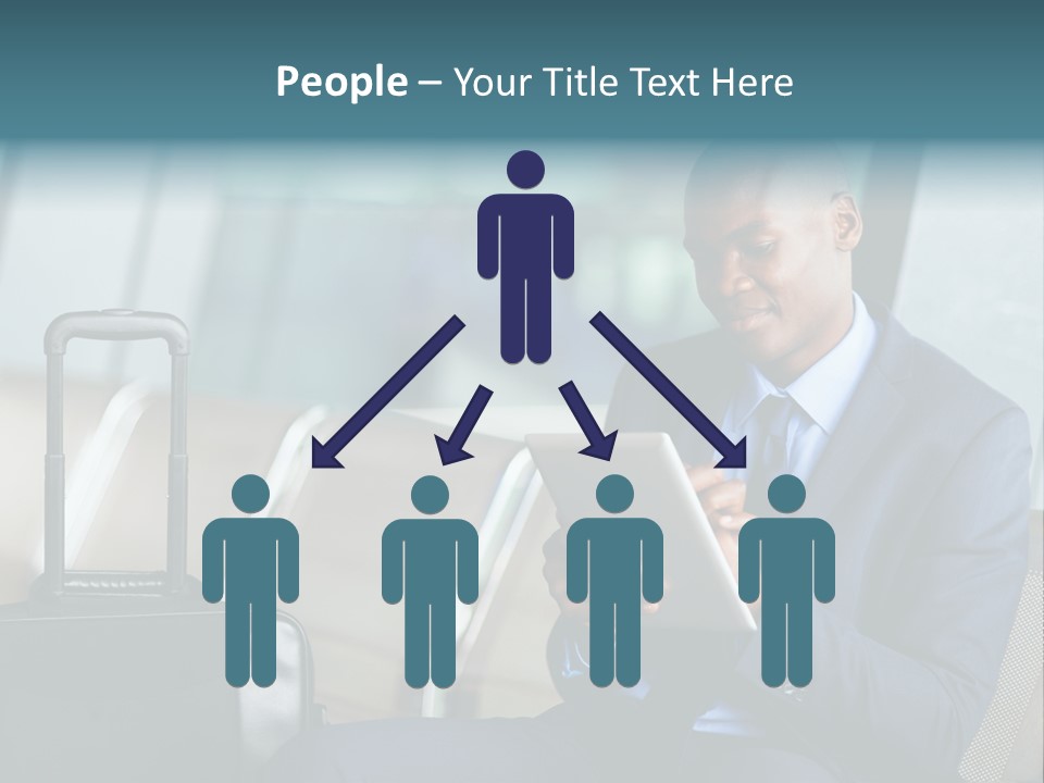 Bag Businessman African PowerPoint Template