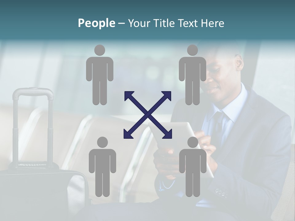 Bag Businessman African PowerPoint Template