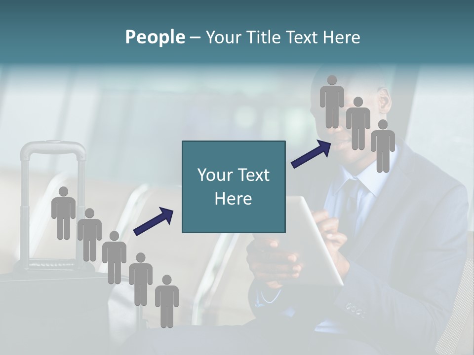 Bag Businessman African PowerPoint Template