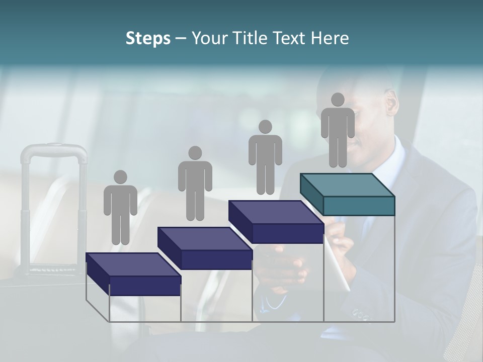 Bag Businessman African PowerPoint Template