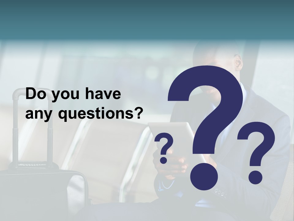 Bag Businessman African PowerPoint Template