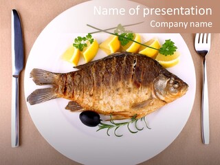 Cooked Length Tail PowerPoint Template