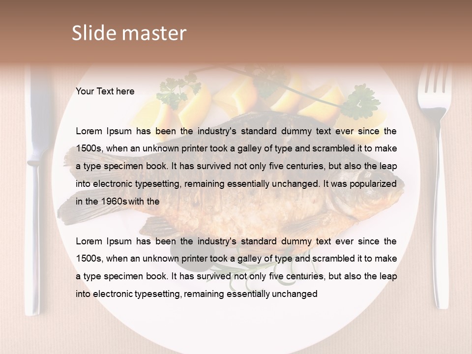 Cooked Length Tail PowerPoint Template