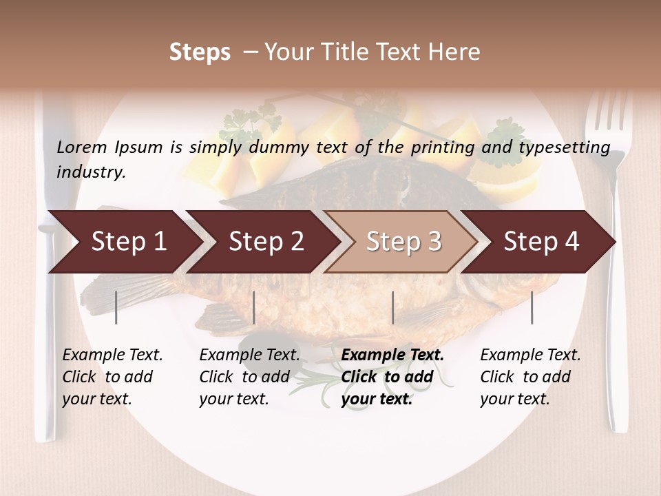 Cooked Length Tail PowerPoint Template