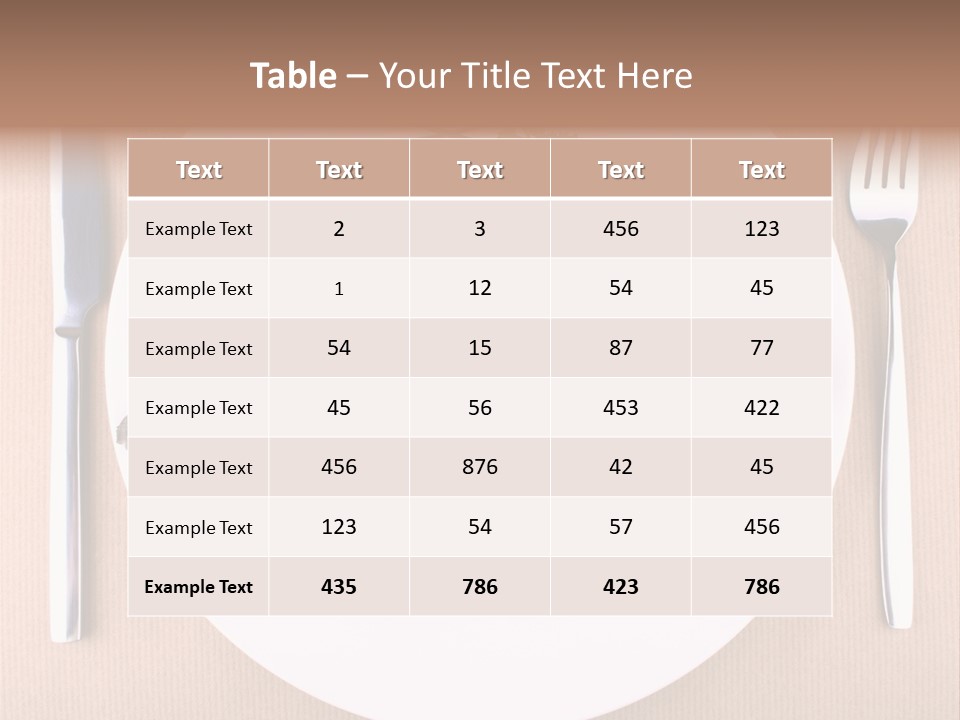 Cooked Length Tail PowerPoint Template