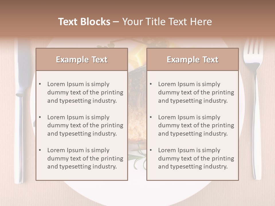 Cooked Length Tail PowerPoint Template