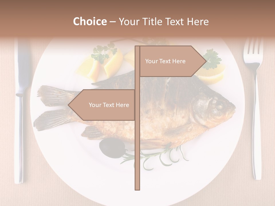 Cooked Length Tail PowerPoint Template