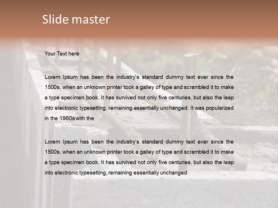 Concrete Excavation Accessory PowerPoint Template