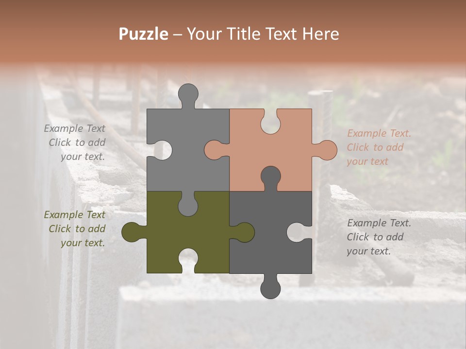 Concrete Excavation Accessory PowerPoint Template