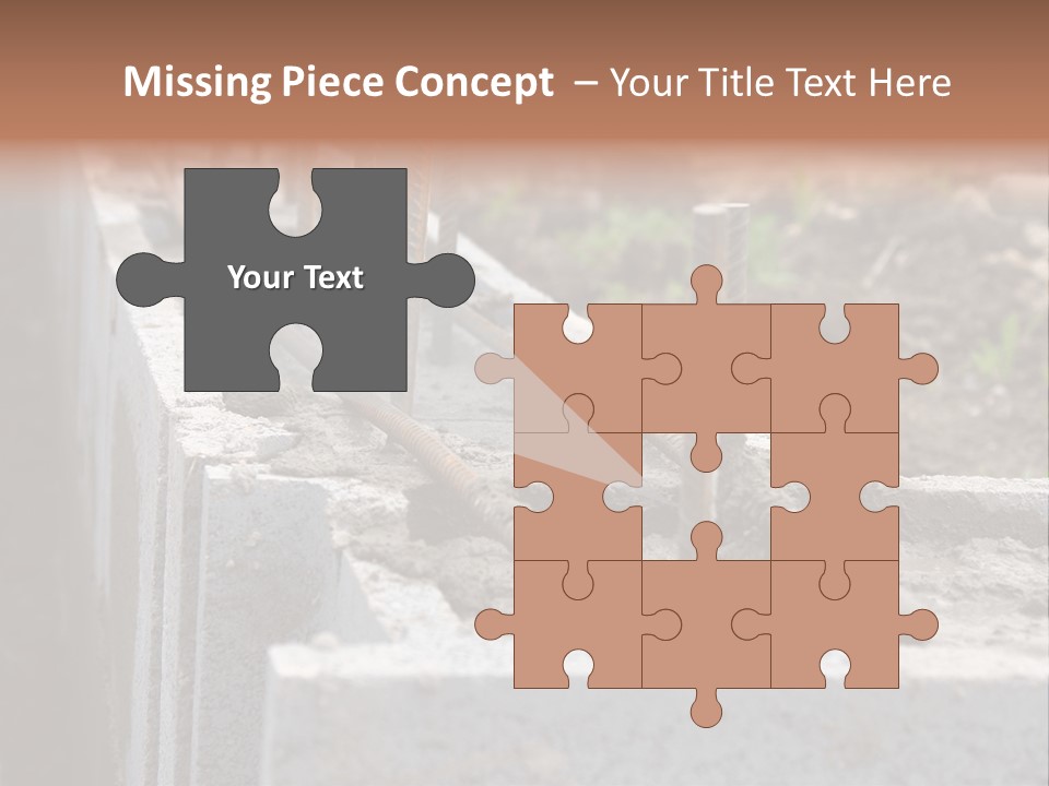 Concrete Excavation Accessory PowerPoint Template