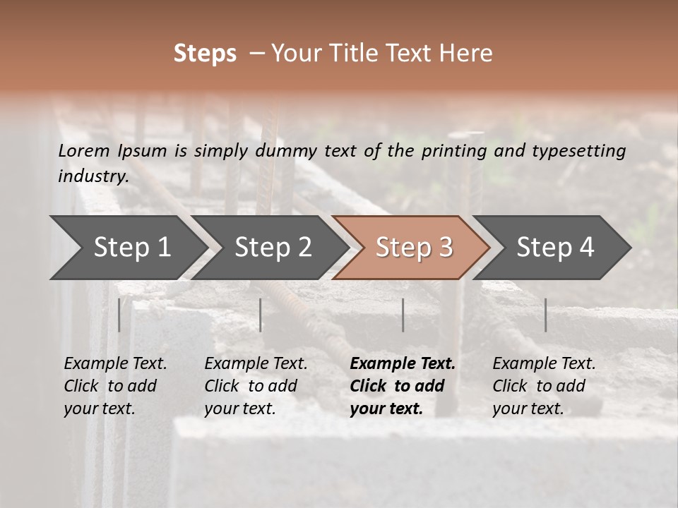 Concrete Excavation Accessory PowerPoint Template