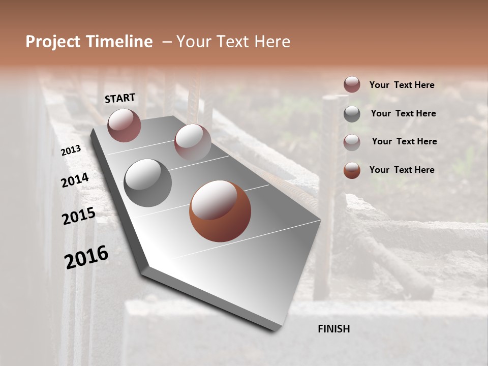Concrete Excavation Accessory PowerPoint Template
