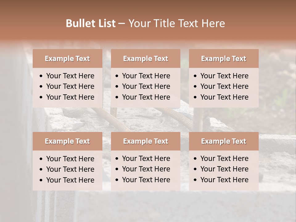Concrete Excavation Accessory PowerPoint Template