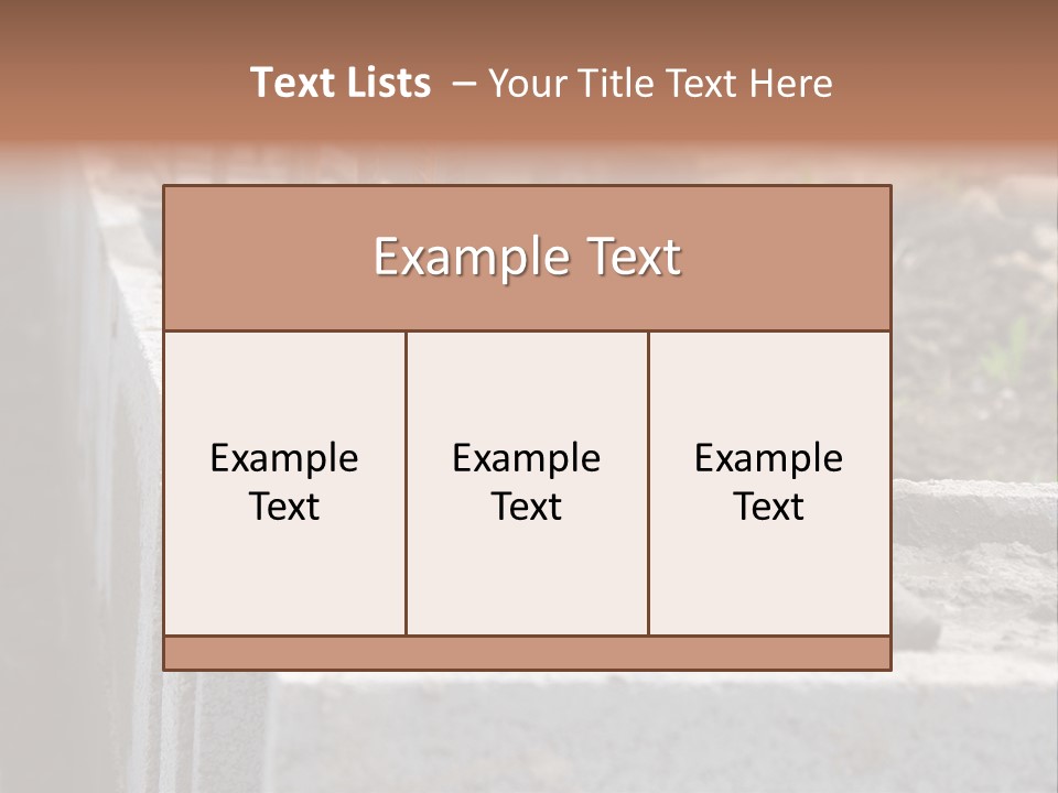 Concrete Excavation Accessory PowerPoint Template