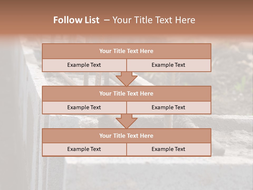 Concrete Excavation Accessory PowerPoint Template
