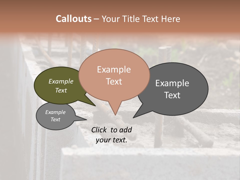 Concrete Excavation Accessory PowerPoint Template