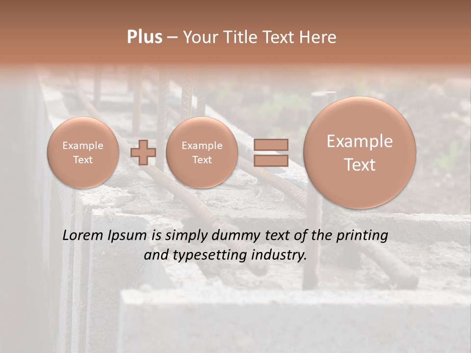 Concrete Excavation Accessory PowerPoint Template